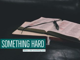 Blog: Something Hard | When I did something hard | Stacey Sansom